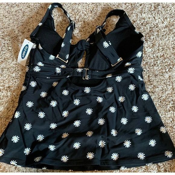 New Old Navy Daisy Print Tie-Front Tankini‎ Top size Small NWT - Picture 5 of 5